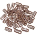 Miniatyrbild 1 av 5: 20 stycken Hårförlängningsklämmor, Metall Snap Clips för Hårförlängningar och Våder, Perukklämmor Snap Clips U-formad Hårperukklämma Light brown