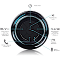 Pikkukuva 5 / 5: Suhkukaiutin Bluetooth-kaiutin Vedenpitävä Suihkuradio Kannettava kaiutin FM-radiolla Suihkuun Leirintäautoon Matkustamiseen