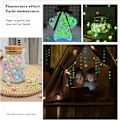 Miniatyrbild 5 av 5: 420 Ark Luminous Origami Stjärnpappersremsor, Glöder i Mörkret Pappersstjärnremsor, Vikpapper för DIY Hantverk