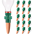 Miniatyrbilde 1 av 5: Flaske Adapter Selvvannende Pigger, Terrakotta Plantevanningspigger, Bruk med Cola-flasker 15pc red ceramic