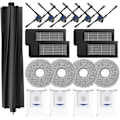 Miniatyrbilde 1 av 5: 19-Dels Tilbehørssett for Ecovacs Deebot X2 Omni/X2/X2 Pro Robotstøvsuger, Hovedbørste, Tilbehørssett og Mer.