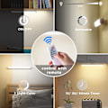 Miniatyrbilde 2 av 4: LED Dimbar Garderobelampe 34cm med Fjernkontroll, Berøring og Oppladbar Vegglampe, Justerbar LED Stripelys, med 3 Lysmoduser 4000K-6500K