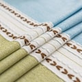 Pikkukuva 2 / 5: Suorakulmainen puuvilla- ja pellavapöytäliina tupsuilla Multicolor 140*200CM