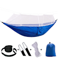 Pikkukuva 1 / 4: Ultralight hyttysverkko retkeilyriippumatto, hengittävä, nopea blue (white net) 260*140cm