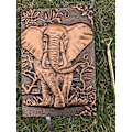 Miniatyrbillede 5 af 7: Elefant Journal, Læder Skrive Journal Notebook, A5 Linjeret Journal, 200 Sider, Rejsedagbog & Notesbøger til at skrive i, Gave til mænd & kvinder Elephant(Red Bronze) 8.4x5.7In