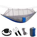 Pikkukuva 1 / 4: Ultralight hyttysverkko retkeilyriippumatto, hengittävä, nopea Grey and blue 260*140cm
