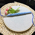 Miniatyrbillede 2 af 5: Serie af Scenery Punch Needle Broderi Starter Kits Punch Needle Værktøj Tråder Stof Broderi Hoop Garn Tæppe Punch Needle Lighthouse 9.45 x 8.94 x 0.39