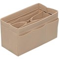Pikkukuva 1 / 4: Kukkarojärjestäjä Insertti Huopa Laukkujärjestäjä Käsilaukkujärjestäjä Insertti Laukku Laukussa Järjestäjä 14 Taskua Beige Pieni