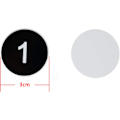 Miniatyrbilde 2 av 5: Plastnummerlapper Graverte Nummererte Lapper ID-lapper Nøkkelmerker Uten Hull (1-50) Black