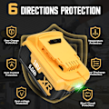 Miniatyrbillede 3 af 5: 18V 6AH erstatningsbatteri til dewalt DCB184 DCB182 DCB180 DCB200 DCB184 batteri til elværktøj