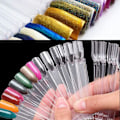 Miniatyrbild 5 av 5: Nagelprover 100 st Nagelprovpinnar Nagel Färgdisplay Nageldisplay Tips Nagelkonst Tips Pinne med Metallring Set 1