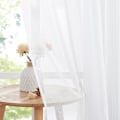 Pikkukuva 4 / 5: Verhot, olohuoneen verhot valkoiset läpinäkyvät verhot 2-osainen Transparent white 54*114