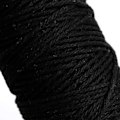 Miniatyrbild 5 av 5: Macramé-snöre, Bomullsrep, för Väggbonader, Växtupphängningar, DIY-hantverk, Heminredning, Presentinslagning 3mmx100m black