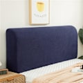 Miniatyrbild 1 av 5: Huvudgavelöverdrag för enkelsäng, Polarfleece Dammskyddande Huvudgavelöverdrag, Stretchbar Huvudgavelskydd (Marinblå, 150cm) Navy Blue