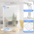 Miniatyrbilde 4 av 5: LED-skrivebordslampe, dimbar bordlampe 7,5 W trådløs lading og USB-ladeport leselampe for øyebeskyttelse, 5 lysstyrkenivåer, 5 farger lampe
