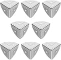 8-pack galvaniserade trekantiga kamerahörnskydd