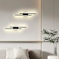 Miniatyrbillede 3 af 5: LED Indendørs Væglampe, 16W Væglampe Moderne 3 lysfarver, Lang Væglampe Akryl til Soveværelse, Stue, Gang