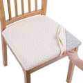 Miniatyrbild 1 av 5: Stolsöverdrag, Set om 2, Stretch Stolsöverdrag, Stolsöverdrag för Matstolar, Tvättsbara Stolsöverdrag Beige