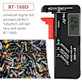 Miniatyrbillede 4 af 5: Digitalt batteritester, Universal batteritester, Batteritester, til AA, AAA, C, D, PP3, 9V, 1,5V, knapcelle batterier - Fungerer uden batterier
