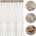 Miniatyrbillede 3 af 5: String Gardinpanel, Glitter Dør Væg Vindue Døråbninger Panel Flueskærm Frynser Rumdeler Persienner, Kvaster Bånd Champagne