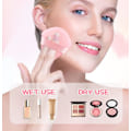 Miniatyrbillede 4 af 5: Trekantet Pudder Puff Ansigt Blød Trekantet Makeup Puff Velour Kosmetisk Foundation Blender Svampe Skønhed Makeup Værktøjer