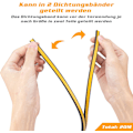 Miniatyrbild 2 av 5: 2-pack 20 m tätningslist, självhäftande anti-kollision dörrtätning, D-Profi dörr- och fönstertätningslist för väderbeständighet/ljudisolering - 9 mm*6 mm