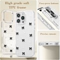 Miniatyrbillede 4 af 5: Etui til iPhone 16 Pro, Bling Glitter 3D Sløjfe Telefon Etui Sødt Glitrende Krystalklart Sløjfe Slankt Blødt Holdbart Beskyttelsescover Black iPhone 16 Pro