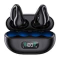 Trådlösa öronsnäckor Bluetooth 5.3 Open Ear öronsnäckor Cykelhörlurar Brusreducerande headset black
