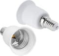 E14 till E27 Lampfäste Adapter, E14 till E27 Glödlampa Adapter, Passar för E27 Glödlampor, LED-lampor, Glödlampor, Halogenlampor, 2 st