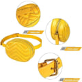 Miniatyrbillede 2 af 5: Bum Bag, PU Læder Bumbags til Damer, Vandafvisende Fanny Pack, til Daglig Brug, Ferie, Shopping, Rejser yellow