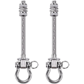Miniatyrbillede 1 af 5: Sæt med 2 Permanente Antirust Rustfrit Stål 304 Heavy Duty Svingophængere, Yoga Hammock Stol Sandsæk, Hardware Sving Sæt