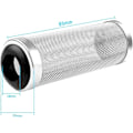 Miniatyrbilde 2 av 4: 16mm filterbeskyttelsesnett, 2 stk rustfritt stål filterbeskyttelse, fiske reker sikker trafikkbeskyttelse nettnett (svart og hvitt)
