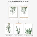 Miniatyrbild 5 av 5: Växttryck Väggkonst Posters Estetisk, Botanisk Väggkonst Canvas Tryck Poster 8x10 Tryck Oinramade Set av 4, Blad Väggkonst Tryck