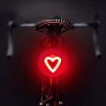 Miniatyrbild 1 av 5: Cykelbaklykta, Laddningsbar LED-Baklykta för Cykling på Natten, Söta Cykeltillbehör, Ljusstark Hjärtformad Baklykta