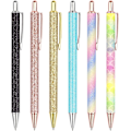 Pikkukuva 1 / 7: Kimaltelevat ruusukultaiset kuulakärkikynät, musta muste, keskikokoinen kärki 1 mm, lahjat ja toimistotarvikkeet Multicolor 8 PCS