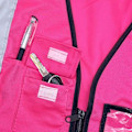 Miniatyrbilde 4 av 4: Sikkerhetsvest i mesh med lommer og glidelås, høy synlighet mesh vest refleksvest jakke for menn kvinner voksne
