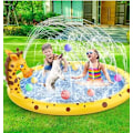 Miniatyrbild 1 av 5: Sprinklerleksaker, barns uppblåsbara poollekplats barns vattenspraymatta, utomhus pojkar flickor för 3 4 5 6 7 8 år gamla pojkar flickor