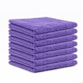 Pikkukuva 1 / 5: 7 mikrokuitupyyhkeen setti, pehmeä, erittäin imukykyinen ja nukkaamaton Purple