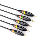 Miniatyrbilde 5 av 5: 5 stk Fiskeflytere og Bobbers Balsatre Flytere Bobbers Balsaflytere Crappie Fiskebobbers for Fiske