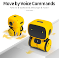 Miniatyrbilde 4 av 5: Interaktive Smarte Robotleker, Intelligente Robotleker for Barn, Jenter & Gutter Robotleker 3 År og Eldre, Stemmestyrt yellow
