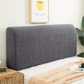 Miniatyrbild 1 av 5: Huvudgavelöverdrag för enkelsäng, Polarfleece Dammskyddande Huvudgavelöverdrag, Stretchbar Huvudgavelskydd (Mörkgrå, 150cm) Dark Gray