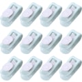 Miniatyrbild 1 av 5: Täcke Clips-12PCS Inga Stift Täcke Överdrag Clips, Lakan Gripare för att Hålla Täcke på Plats, Halkskydd Täcke Täcke Överdrag Fästelement