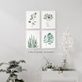 Miniatyrbild 3 av 5: Växttryck Blad Väggkonst för Vardagsrum, Canvas Tryck Poster 8x10 Tryck Oinramade Set om 4, Botaniska Tryck Salvia Väggdekor