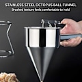 Miniatyrbilde 2 av 5: Bakefunnel i rustfritt stål, gjør vaffeldeigdispenser