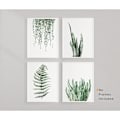 Miniatyrbild 4 av 5: Växttryck Väggkonst Posters Estetisk, Botanisk Väggkonst Canvas Tryck Poster 8x10 Tryck Oinramade Set av 4, Blad Väggkonst Tryck