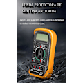 Miniatyrbild 2 av 5: Digital Multimeter Voltmeter, Digital Multimeter, Voltmeter med Dubbla Säkringar, Bärbar Multimeter med LCD-Skärm AC/DC/DC Spänning, Resistans