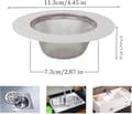 Miniatyrbilde 3 av 5: 2 stk rustfritt stål dusjsil, kjøkkenavløpsfilter, vaskefilter Silver D