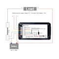 Miniatyrbillede 5 af 5: DC Batteri Måler Voltmeter Amperemeter Energi Energiovervågning LCD Digital Multimeter Spænding Strøm Kapacitet Ohm Time SOC LCD Måler DC 0-200V 100A Shunt
