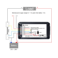 Pikkukuva 5 / 5: DC-akun mittari, jännitteenmittari, ampeerimittari, energiankulutusmittari, LCD-digitaalinen yleismittari, jännite, virta, kapasitanssi, ohmi, tunti, SOC-LCD-mittari, DC 0-200 V 100 A shuntti