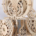 Miniatyrbilde 4 av 5: 3D Trepussel i Tre, Ugleklokke, Mekanisk Modellsett for Voksne